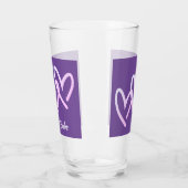 ベビトリプルパープルハートタンブラー タンブラーグラス (左)