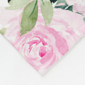 ベビパーソナライズされたーガールラママイルストーン名 フリースブランケット (角)