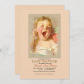 ベビーあくびベビーシャワー招待状 招待状 (正面/裏面)