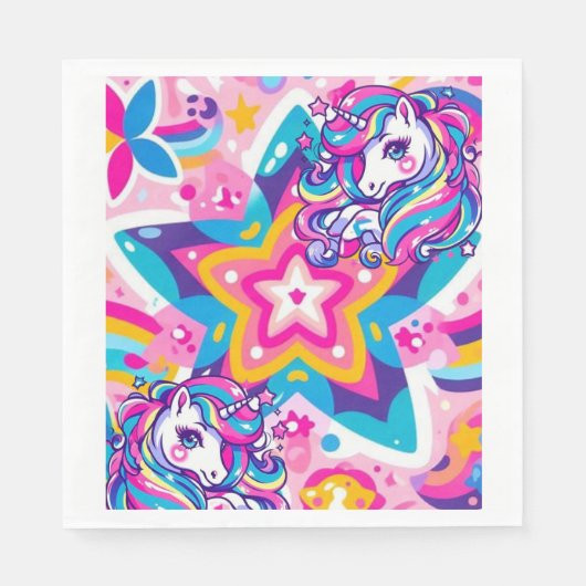 ベビーあなたは星！バースデーパーティナプキンス スタンダードランチョンナプキン (正面)