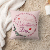ベビーあなたは私はいつもスマイル – バレンタイン クッション (ブランケット)