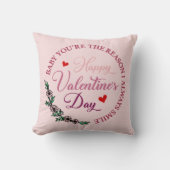 ベビーあなたは私はいつもスマイル – バレンタイン クッション (正面)