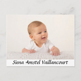 ベビーありがとうはがき 案内ポストカード