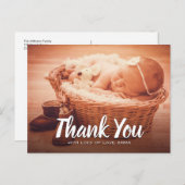 ベビーありがとうカスタム写真 ポストカード (正面/裏面)