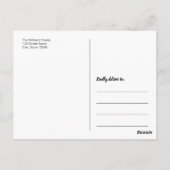 ベビーありがとうカスタム写真 ポストカード (裏面)