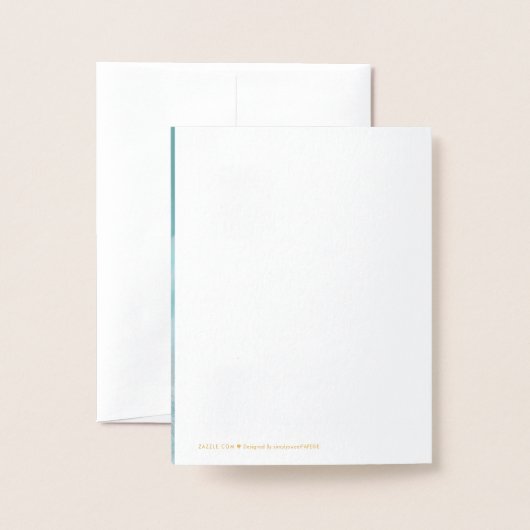 ベビーありがとう写真かわいい丸っぽい足足プリント 箔カード (裏面封筒付き)