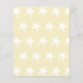 ベビーうさぎ赤ちゃんシャワーアドバイスカードの願い (裏面)