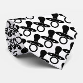 ベビーおしゃぶり白黒 ネクタイ (ロール)