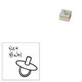 ベビーおしゃぶり ラバースタンプ (押印)