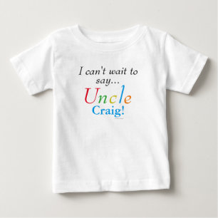ベビーおじさんパーソナライズされたネームおもしろい乳児シャツ ベビーTシャツ