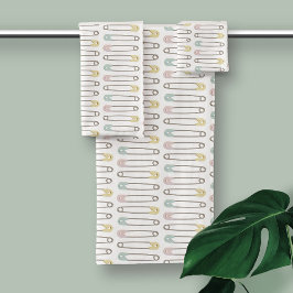 ベビーおむつピンモダン子供部屋 バスタオルセット