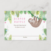 ベビーおむつラッフルエンクロージャカード付きスロース エンクロージャーカード (正面)