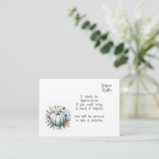 ベビーおむつラッフルエンクロージャカード エンクロージャーカード (スタンド正面)