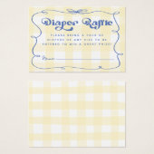 ベビーおむつラッフルカード Nothing Butter Than a Baby Diaper Ra (正面&裏面)