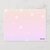 ベビーおむつラッフルチケットレインボー ポストカード (裏面)