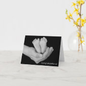 ベビーおめでとうございます カード (黄色い花)