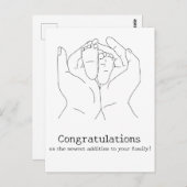 ベビーおめでとうございます ポストカード (正面/裏面)