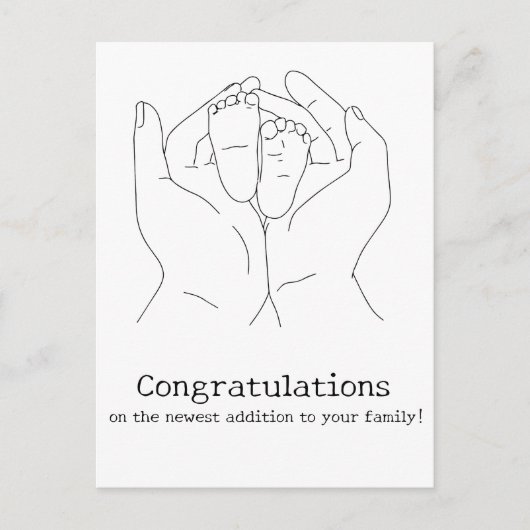 ベビーおめでとうございます ポストカード (正面)