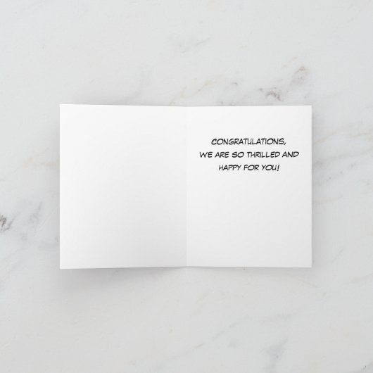 ベビーおめでとうのカード生まれたばかりの、ボーイ・グリーティング カード (内部)