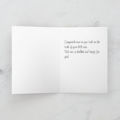 ベビーおめでとう女の子の名前のカード カード (内部)