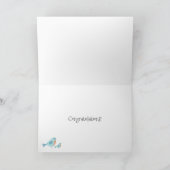 ベビーおめでとう小鳥が私に鳥を言った  カード (内部)