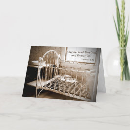 ベビーおめでとう賛美のご主様保護 カード