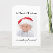 ベビーおもしろいからのクリスマスカード シーズンカード (裏面)