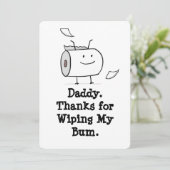 ベビーおもしろいからのファースト・ファーザー・デイ・カード 招待状 (スタンド正面)