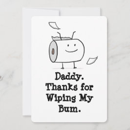 ベビーおもしろいからのファースト・ファーザー・デイ・カード 招待状