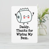 ベビーおもしろいからのファースト・ファーザー・デイ・カード 招待状 (スタンド正面)