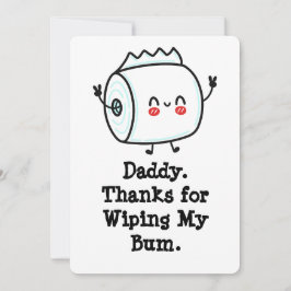 ベビーおもしろいからのファースト・ファーザー・デイ・カード 招待状