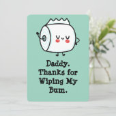 ベビーおもしろいからのファースト・ファーザー・デイ・カード 招待状 (スタンド正面)