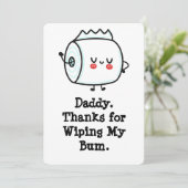 ベビーおもしろいからのファースト・ファーザー・デイ・カード 招待状 (スタンド正面)