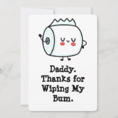 ベビーおもしろいからのファースト・ファーザー・デイ・カード 招待状 (正面)