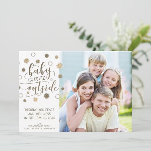 ベビーおもしろいの外部タイポグラフィ金ゴールド シーズンカード (スタンド正面)