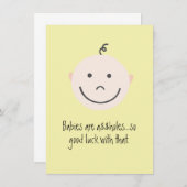 ベビーおもしろいはA$$穴おめでとうカード ノートカード (正面/裏面)
