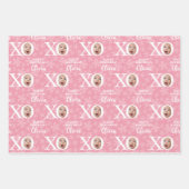 ベビーおもしろいガールフォトコラージペルソナリズ ラッピングペーパーシート (正面)