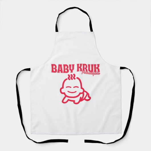 ベビーおもしろいクルクフィラデルフィアプレミアム エプロン (正面)