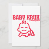 ベビーおもしろいクルクフィラデルフィアプレミアム 招待状 (正面)