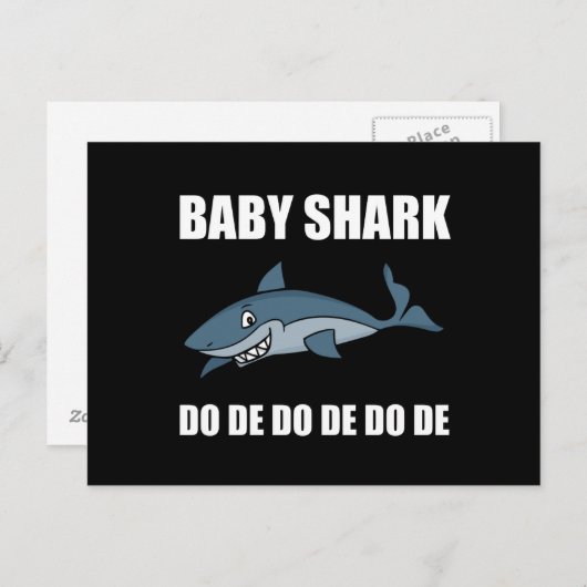 ベビーおもしろいサメ ポストカード (正面/裏面)