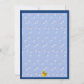 ベビーおもしろいシャワー招待状(豚シャワー付) 招待状 (裏面)