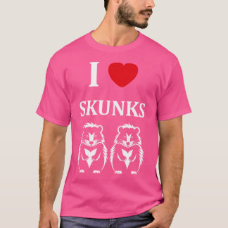 ベビーおもしろいスカンクシンプルチャイルドカワイリトルI Love S Tシャツ
