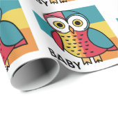 ベビーおもしろいフクロウベビーギフトラップ ラッピングペーパー (ロールコーナー)