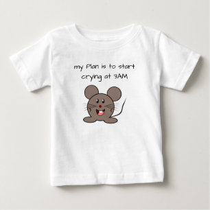 ベビーおもしろいマウス幼児 ベビーTシャツ
