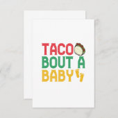 ベビーおもしろい妊娠のタコCindo De Mayo サンキューカード (正面/裏面)