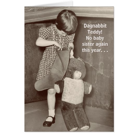 ベビーおもしろい姉妹への聖降誕祭の願い (正面)