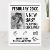 ベビーおもしろい発表聖鴨新聞 カード (裏面)