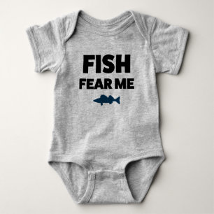 ベビーおもしろい魚釣りジャージーBodysut Shirt ベビーボディスーツ