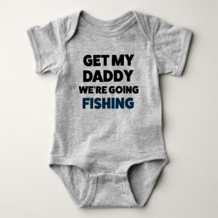ベビーおもしろい魚釣りジャージーBodysut Shirt ベビーボディスーツ