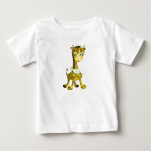 ベビーおもしろいTシャツとハッピーベビーキリン ベビーTシャツ
